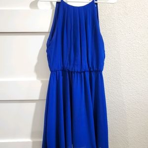 Royal Blue cocktail dress flowy